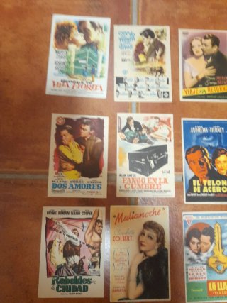 Lote programas de mano cine antiguos
