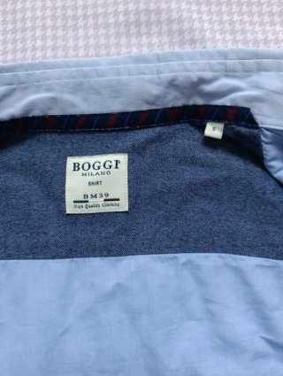 Camicia Boggi Milano Azzurra Uomo