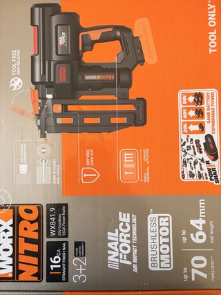Pistola Clavadora Worx Nitro WX841.9 20V