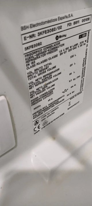 NEVERA COMBI BALAY NO FROST ENERGÍA A+