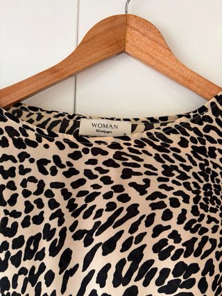 Camisa estampada leopardo mujer talla única
