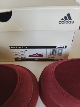 Adidas Zapatillas Talla 39.5 Burdeos.
