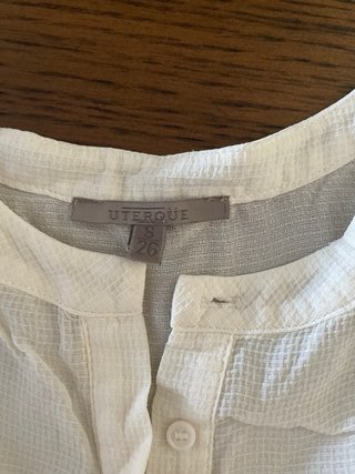 Camisa Uterqüe oversize blanca talla única