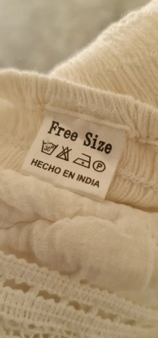 Vestido blanco ibicenco talla única