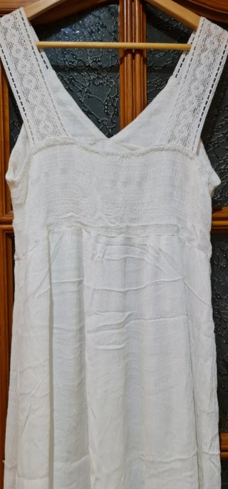 Vestido blanco ibicenco talla única