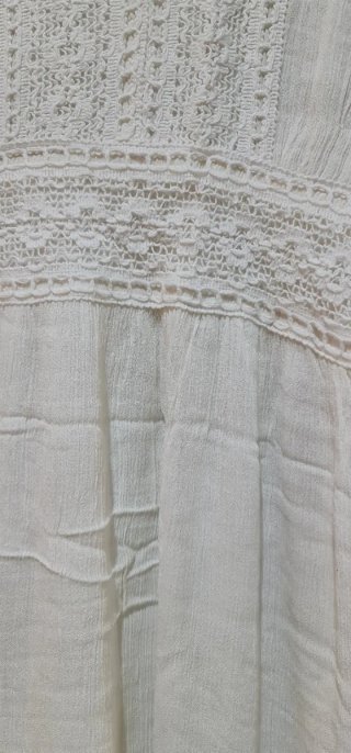 Vestido blanco ibicenco talla única
