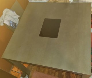 Mesa de comedor/salón cuadrada