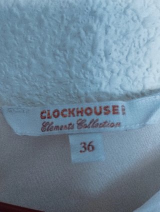 Vestido organza Clockhouse T 36