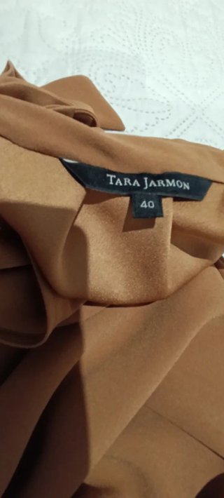 Vestido elegante beige/marrón