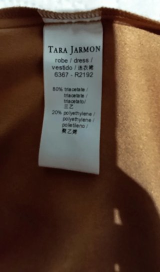 Vestido elegante beige/marrón