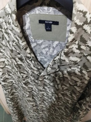 Camisa Kiabi Talla L Estampado Militar