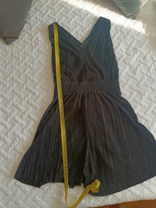 Vestido pantalón de vestir espalda abierta