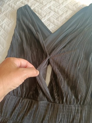 Vestido pantalón de vestir espalda abierta
