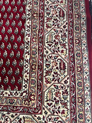 Alfombra Lana tipo Persa Beige/Rojo 70€