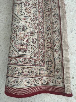 Alfombra Lana tipo Persa Beige/Rojo 70€