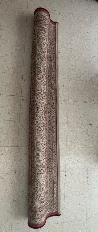 Alfombra Lana tipo Persa Beige/Rojo 70€