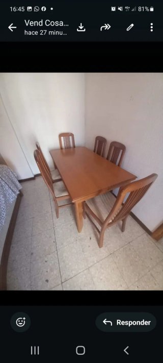 Mesa de comedor con 6 sillas
