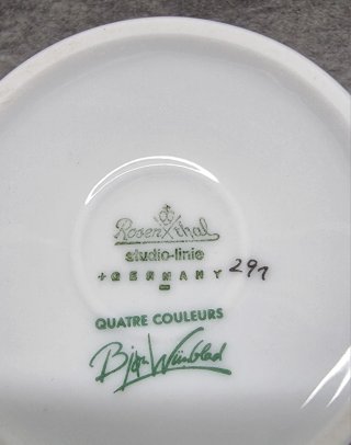 Scatolina Rosenthal decorata oro
