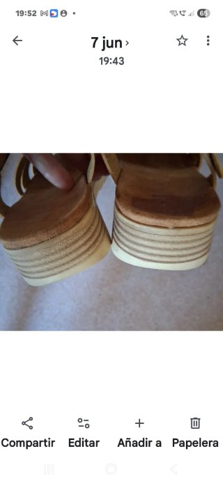 Sandalias Andarina Beige/Marrón Mujer