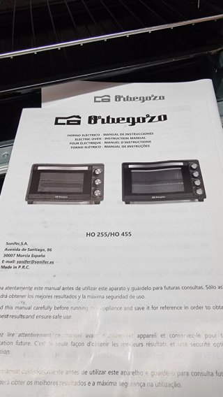 Horno eléctrico Orbegozo H 455