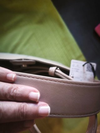 Bolso de hombro  y mano beige