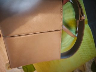 Bolso de hombro  y mano beige
