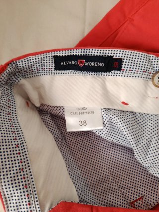 Bermudas hombre salmón