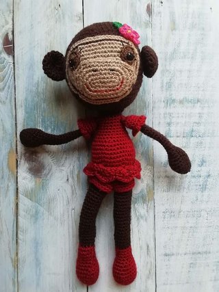 Sonajero Mordedor muñeca Monita Divertida