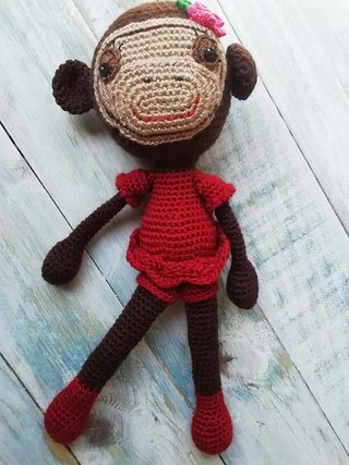 Sonajero Mordedor muñeca Monita Divertida