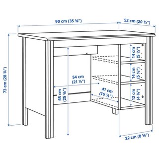 Escritorio Ikea Brusali Blanco