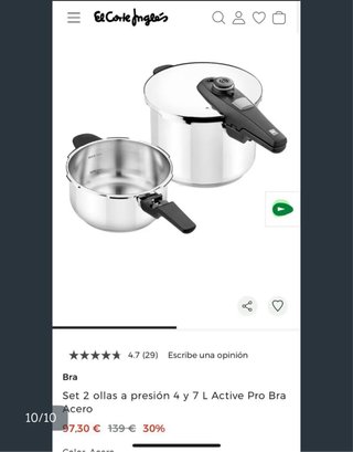Set Ollas Presión Bra