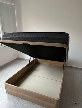 Base Cama con Almacenamiento