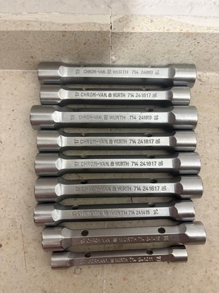 Llaves de tubo WÜRTH (Nuevas)