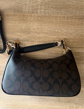 Bolso Coach Marrón y Dorado