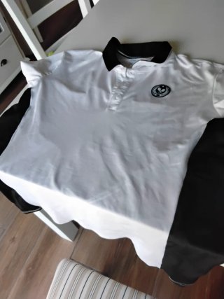 Polo Crivit XL blanco con escudo All Star