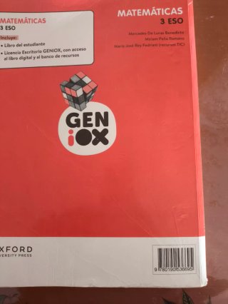 Matemáticas 3 ESO : Geniox