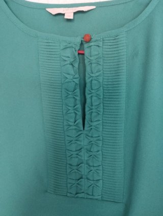 Blusa Yera verde T38 manga larga