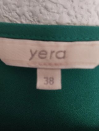 Blusa Yera verde T38 manga larga