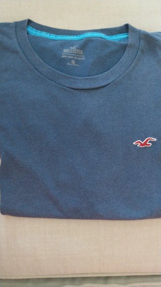 Camiseta Hollister Azul Marino Talla M