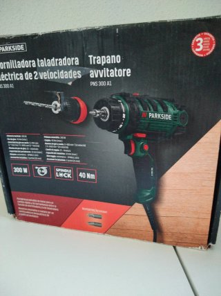 Taladro Atornillador Parkside 300W 2 Vel.