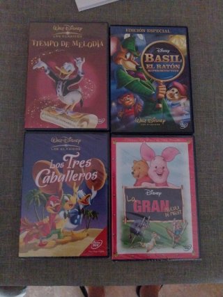 8 Películas Disney DVD Clásicos.