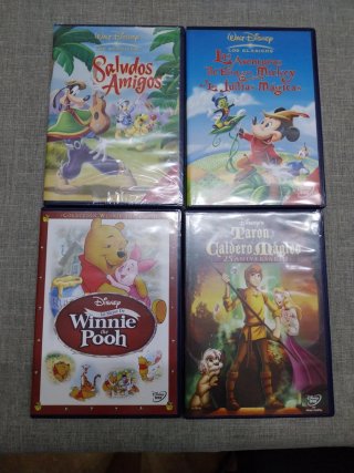 8 Películas Disney DVD Clásicos.