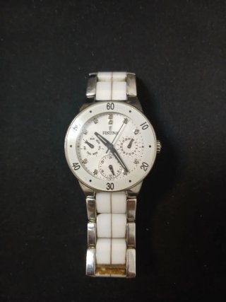 Orologio Festina donna bianco e argento