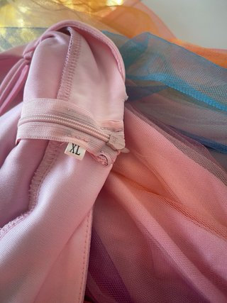 Vestito lungo donna estivo arcobaleno taglia XL