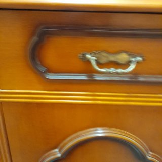 Mueble recibidor vintage con espejo