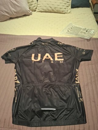 Maillot Ciclismo UAE Negro Dorado