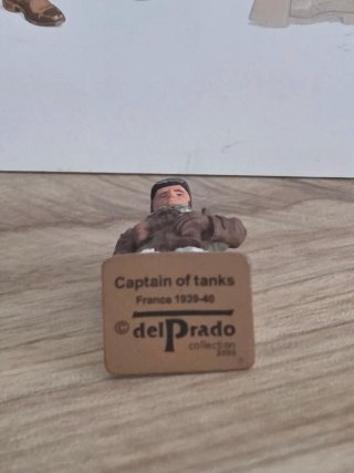 Figura Plomo Capitán Tanque Francés Ed. Del Prado