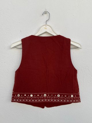Chaleco bordado Zara Talla S