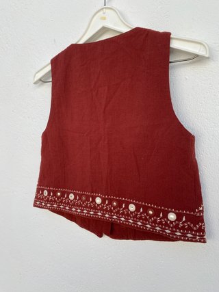 Chaleco bordado Zara Talla S