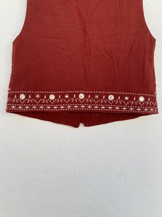 Chaleco bordado Zara Talla S